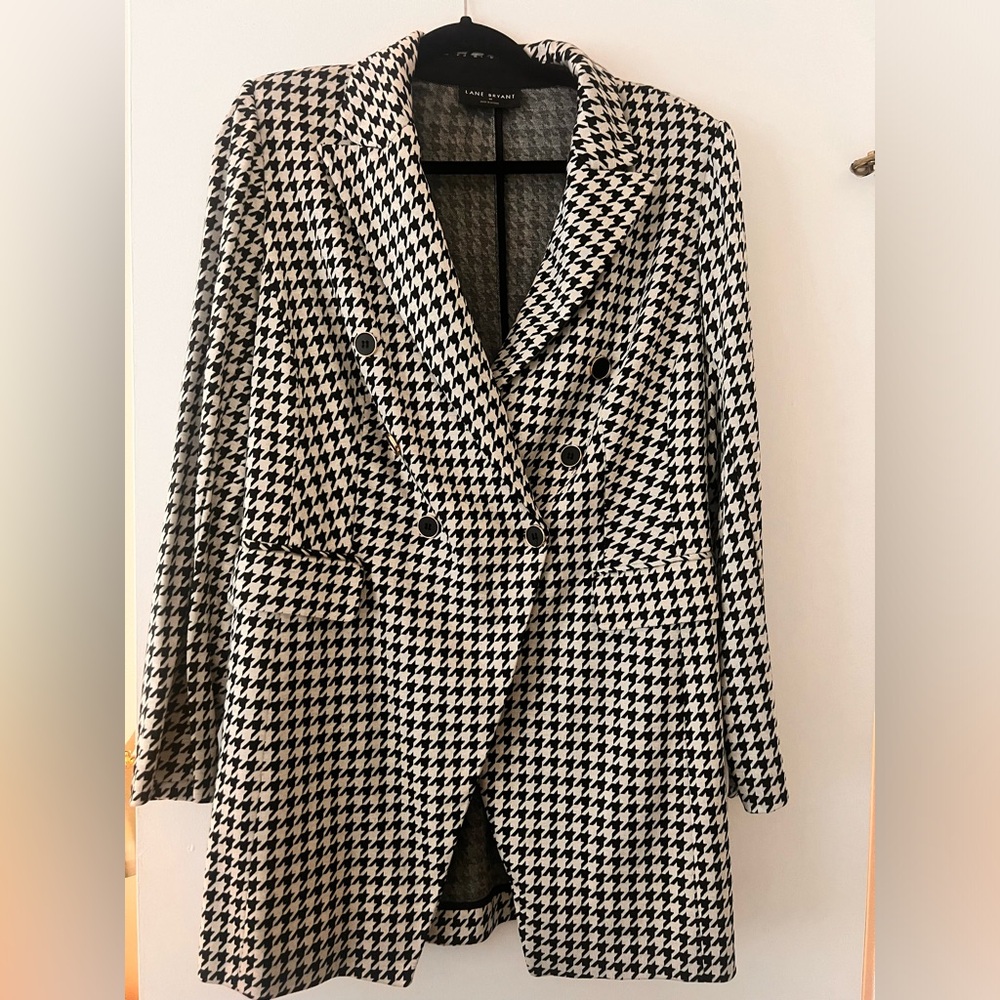 NWOT Lane Bryant Sz 16 houndstooth blazer